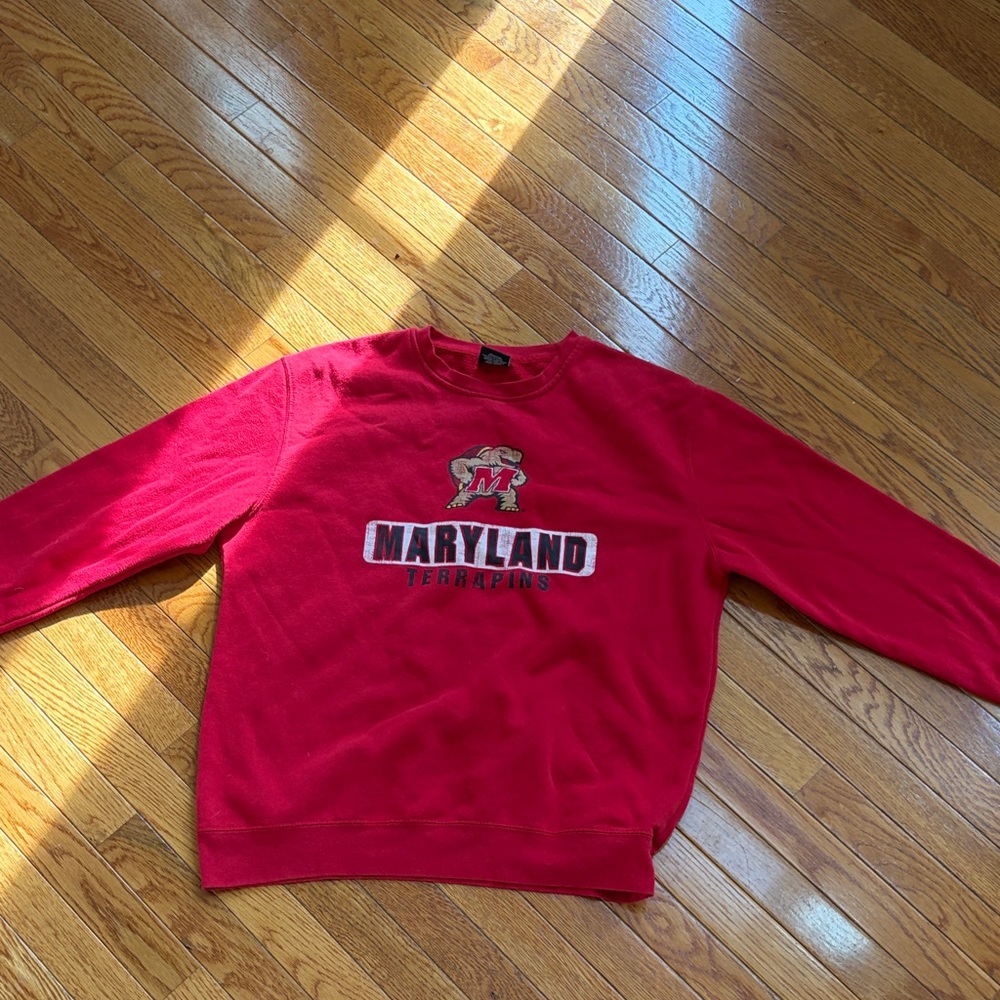 Maryland Terrapins Red Men's Sweatshirt